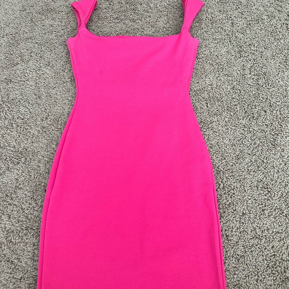 Pink mini dress